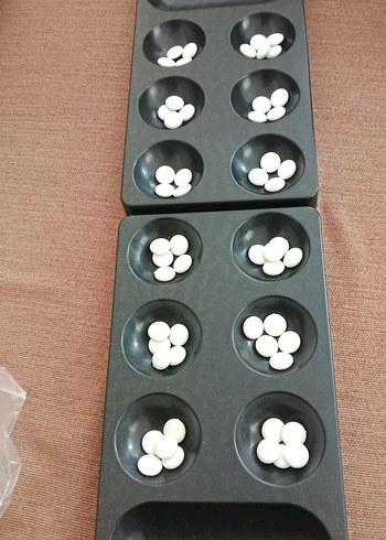 Mangala Zeka Oyunu - Pastel Bordo - Görsel 3