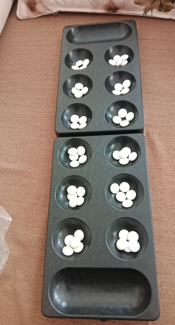 Mangala Zeka Oyunu - Pastel Bordo - Görsel 3