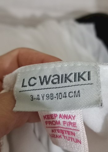 Kız Çocuk Beyaz Dantel Nakışlı Elbise - Görsel 5