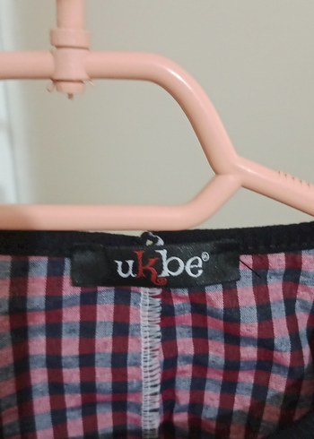 Uzun Mor Kareli Piliseli Elbise - Görsel 4