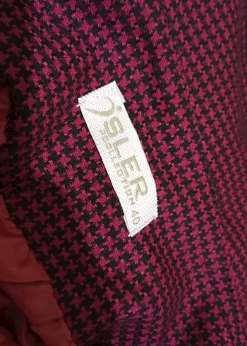 Bordo Düğmeli Uzun Kadın Etek - Görsel 4