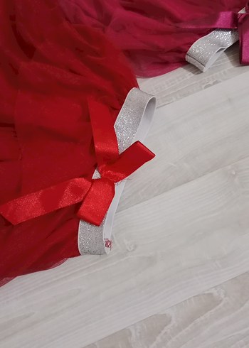 Kız Çocuk Kırmızı Fırfırlı Etek - Görsel 5