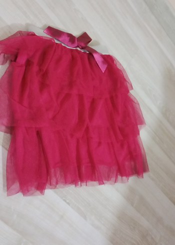 Kız Çocuk Kırmızı Fırfırlı Etek - Görsel 2