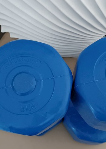  Beden Mavi Plastik Dambıl Çifti/5 KG Eskişehir içi elden teslimat.