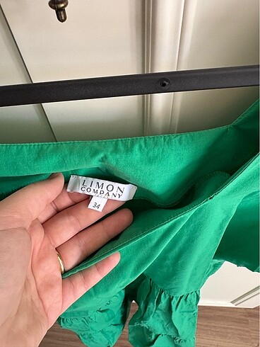 xs Beden yeşil Renk Limon company yeşil elbise