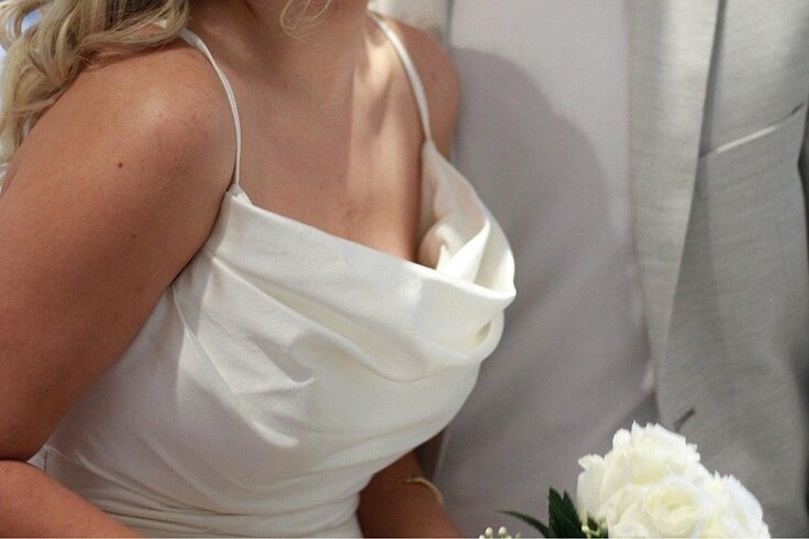 38 Beden beyaz Renk Beyaz abiye nikah elbisesi gelinlik