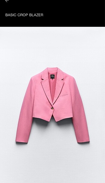 Crop blazer