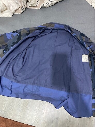l Beden mavi Renk oversize vintage askeri ceket