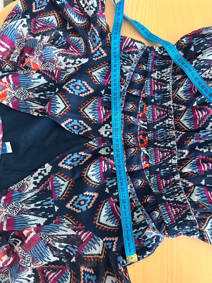 Bohem Çok Renkli Uzun Elbise - Görsel 3