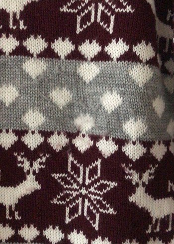 KOTON OLE GEYİK DESENLİ KAZAK - Görsel 4