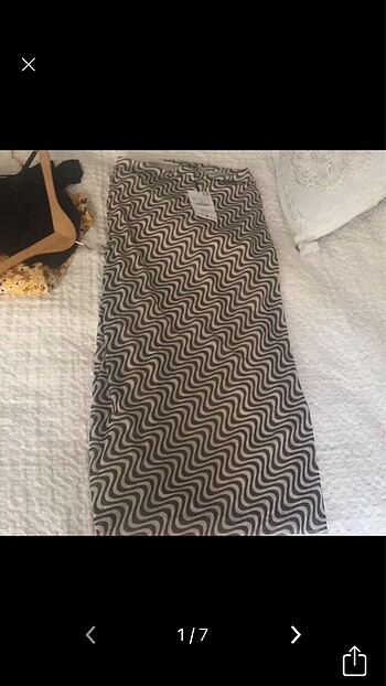 Zara etiketli tül etek midi