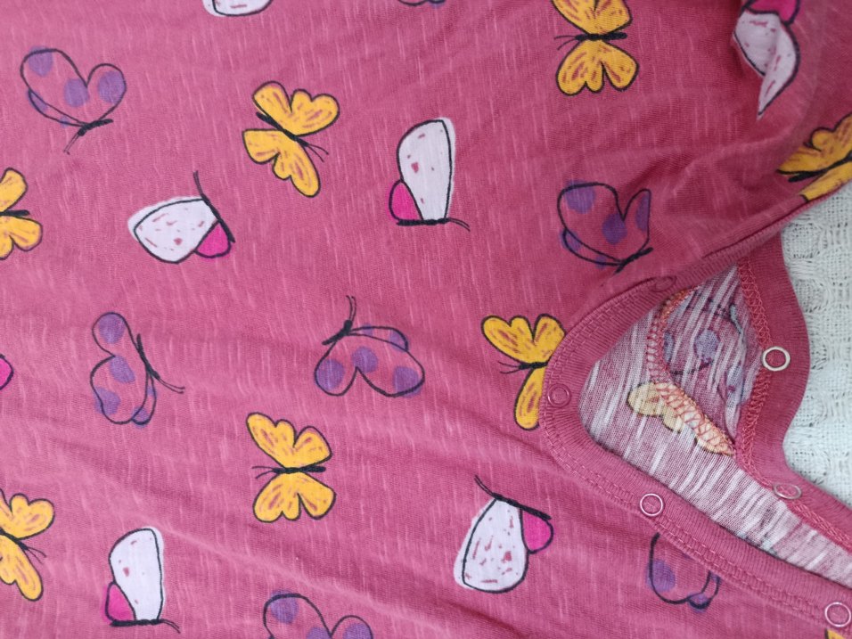 Kelebek Desenli Bebek Tulumu - Görsel 2