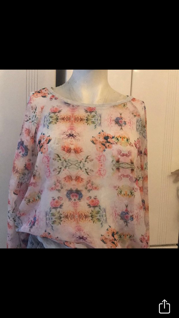 KOTON Pembe Bohem Uzun Kollu Bluz - Görsel 2