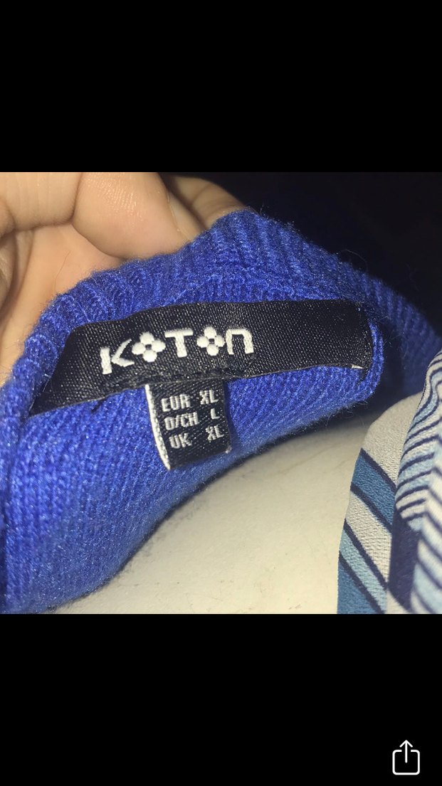 KOTON Mavi Triko Kadın Kazak - Görsel 2