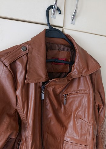 Decoy Kadın Deri Biker Ceket - Görsel 5