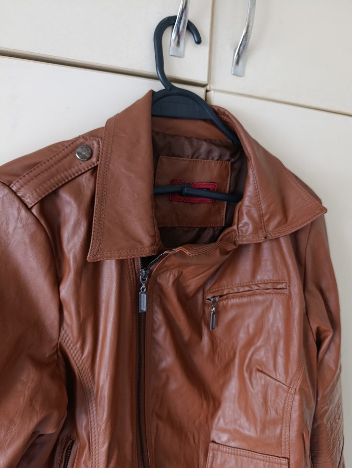 Decoy Kadın Deri Biker Ceket - Görsel 5