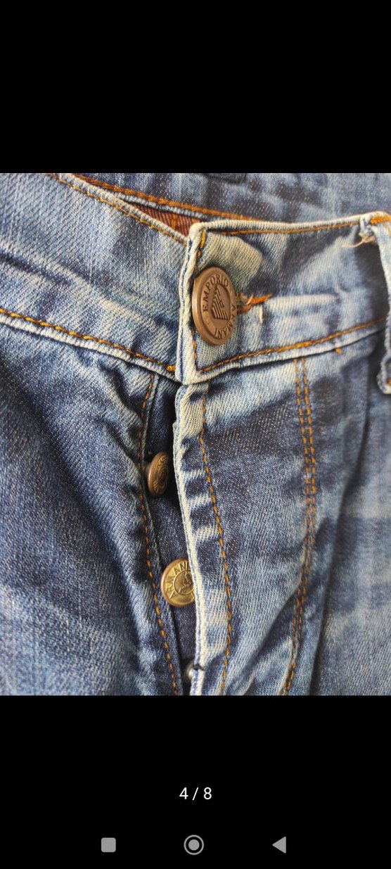 Armani Erkek Jean Pantolon - Görsel 4