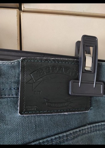 Gri Bol Kesim Erkek Kot Pantolon - Görsel 6