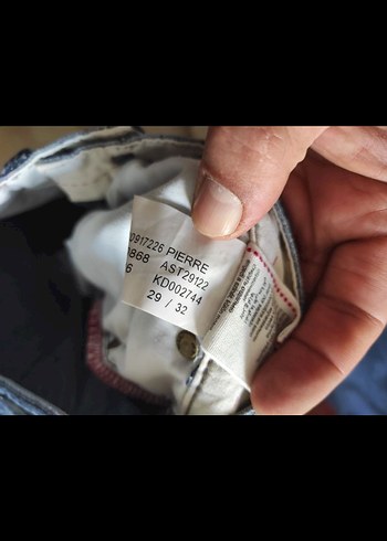 Mavi Pierre Erkek Jean Pantolon - Görsel 3