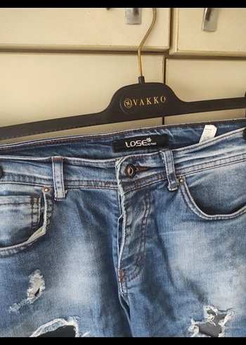 Lose Jeans Erkek Kot Şort - Görsel 5