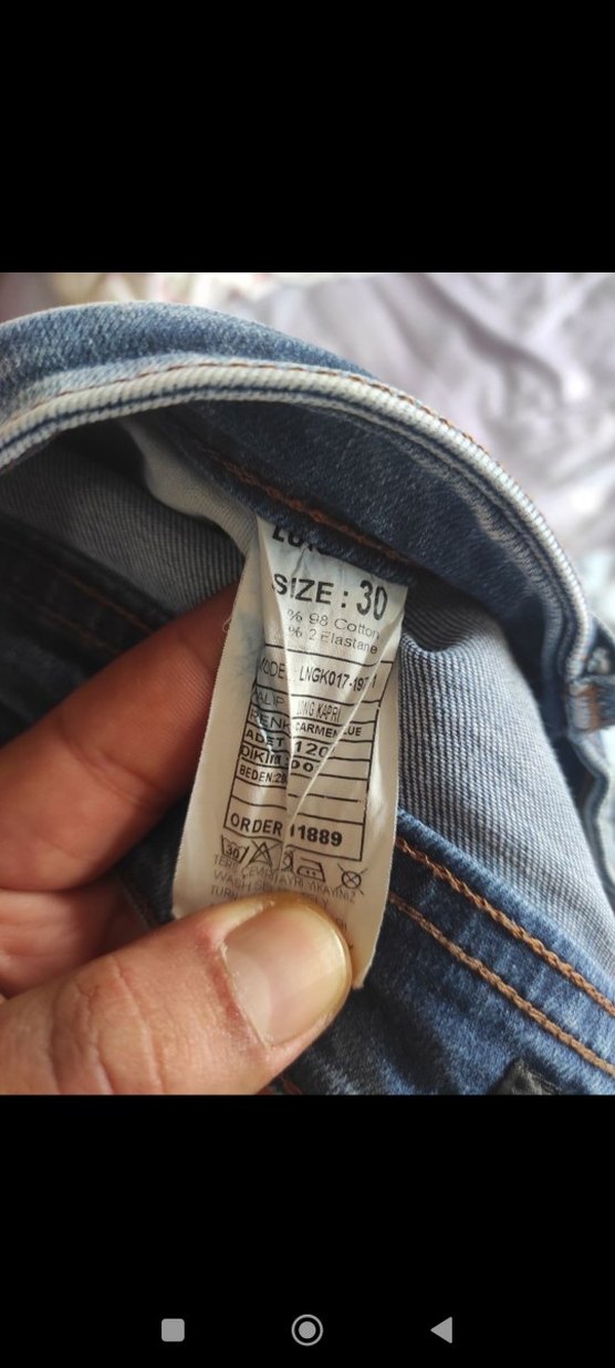 Lose Jeans Erkek Kot Şort - Görsel 3