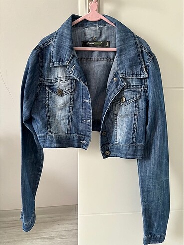 Crop kot ceket