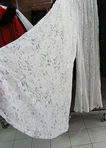 Dantel Detaylı Beyaz Bohem takım. - Görsel 2