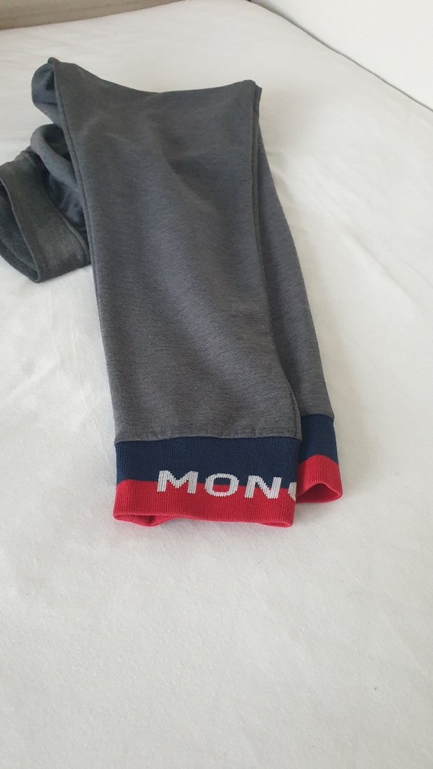 Gri Erkek Moncler Elastik Bilekli Eşofman Altı - Görsel 3