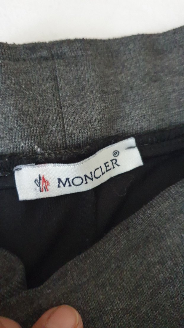 Gri Erkek Moncler Elastik Bilekli Eşofman Altı - Görsel 4