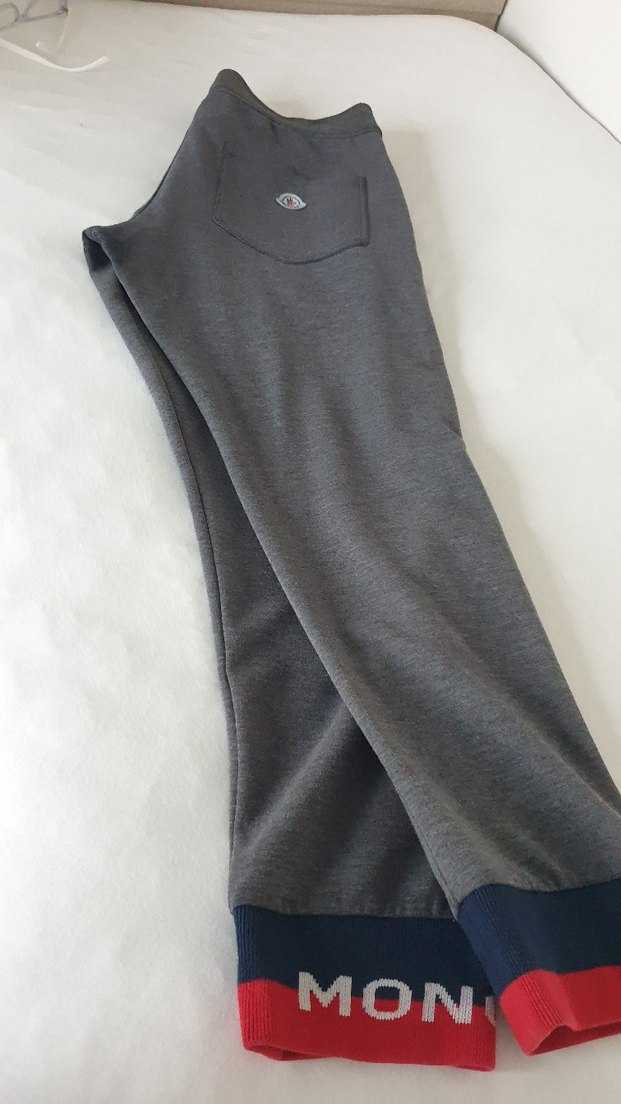 Gri Erkek Moncler Elastik Bilekli Eşofman Altı - Görsel 5
