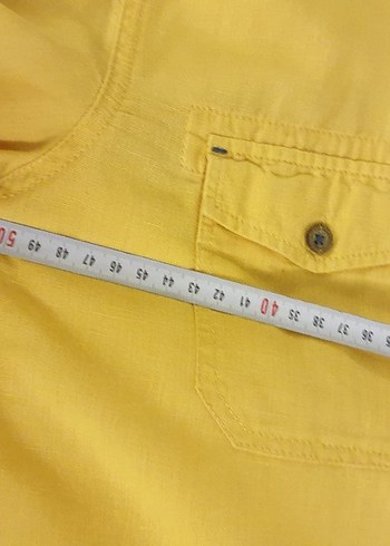 Sarı Düğmeli Erkek Gömlek - Görsel 6