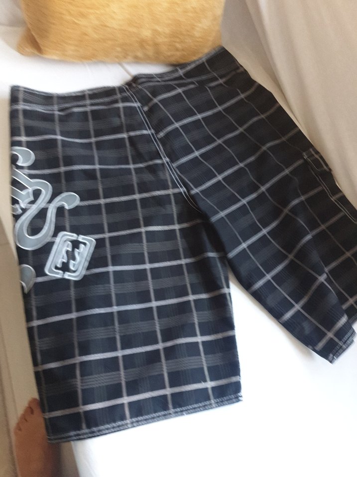 BILLABONG Kareli Bel Detaylı Erkek Midi Yüzme Şortu - Görsel 5