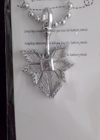 kelebek fiyonk detaylı zirkon kolye