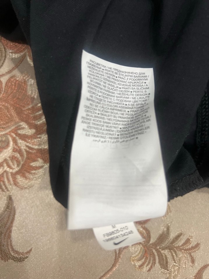 Nike Siyah Oversize Baskılı Tişört - Görsel 5