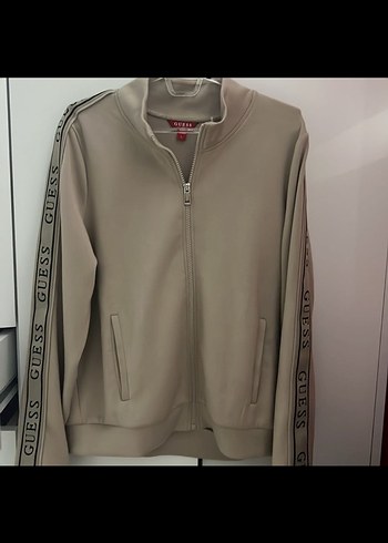 Guess Gri Fermuarlı Kadın Sweatshirt