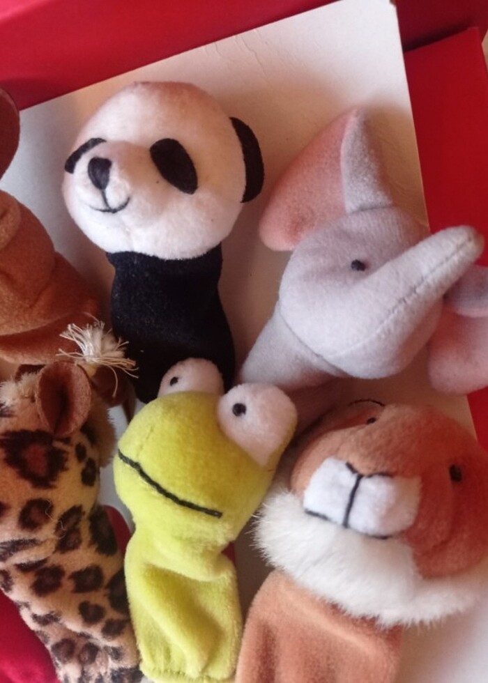 Parmak kukla retro vintage 10 adet - Görsel 3