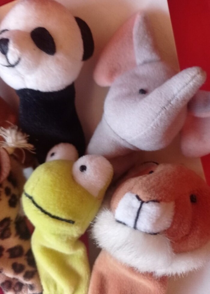 Parmak kukla retro vintage 10 adet - Görsel 4