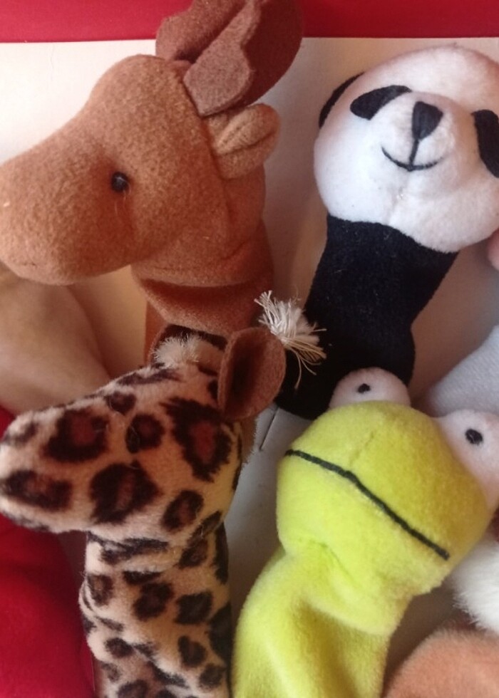 Parmak kukla retro vintage 10 adet - Görsel 5