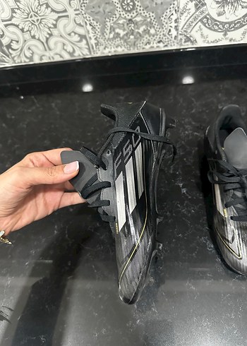 Siyah Gri Erkek Futbol Ayakkabısı - Görsel 2