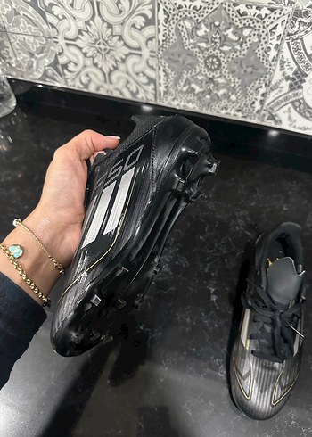 Siyah Gri Erkek Futbol Ayakkabısı - Görsel 4