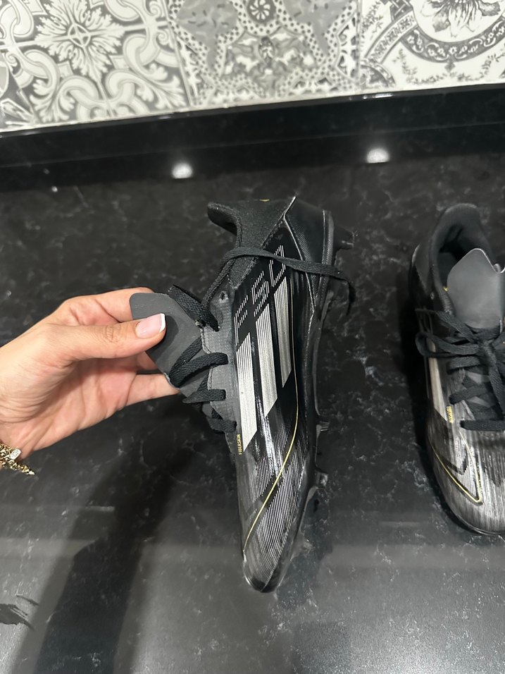 Siyah Gri Erkek Futbol Ayakkabısı - Görsel 2