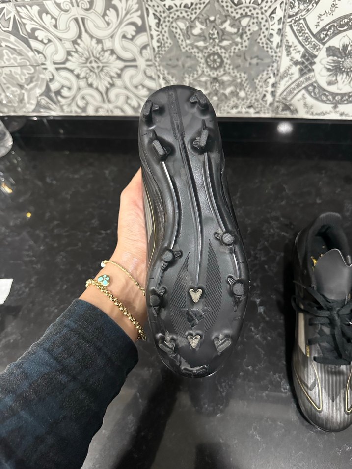 Siyah Gri Erkek Futbol Ayakkabısı - Görsel 3