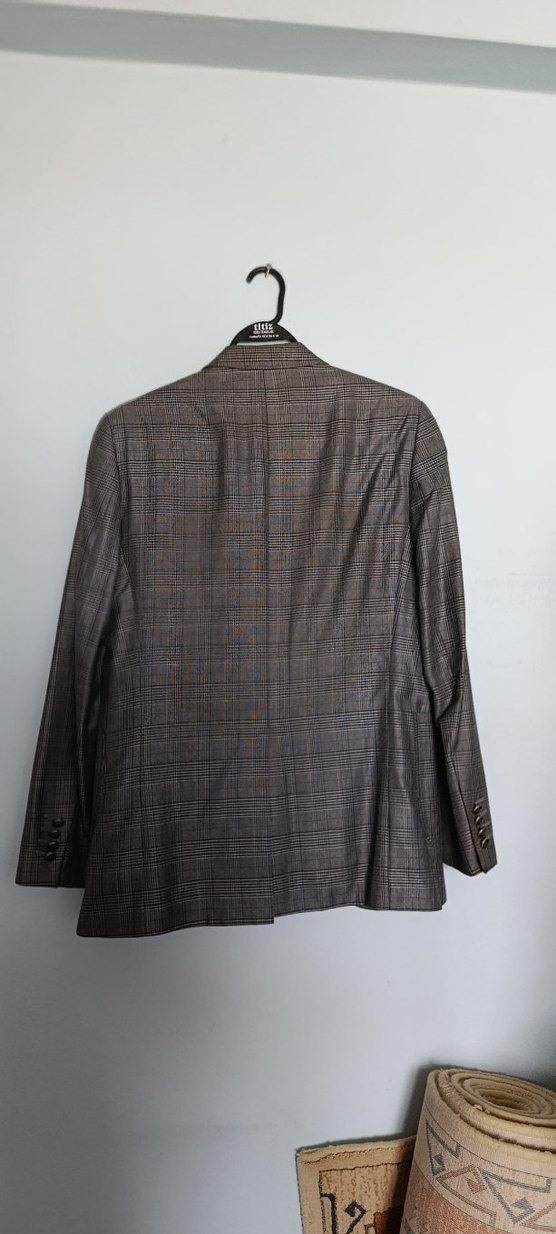 Gri Düğmeli Erkek Ceket - Görsel 4