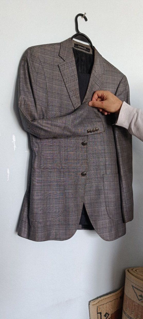 Gri Düğmeli Erkek Ceket - Görsel 3