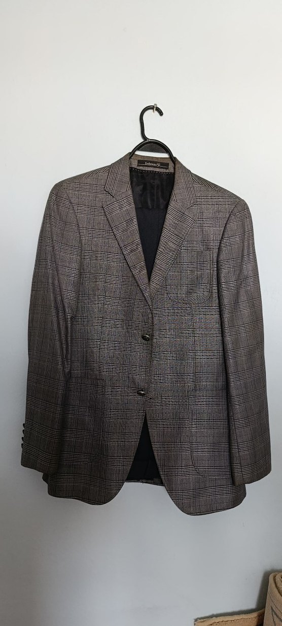 Gri Düğmeli Erkek Ceket - Görsel 2