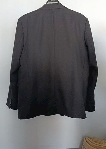 Siyah Erkek Düz Kesim Takım Elbise Ceket - Görsel 2