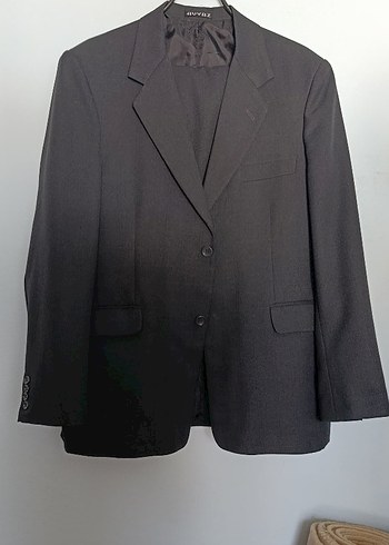Siyah Erkek Düz Kesim Takım Elbise Ceket - Görsel 3
