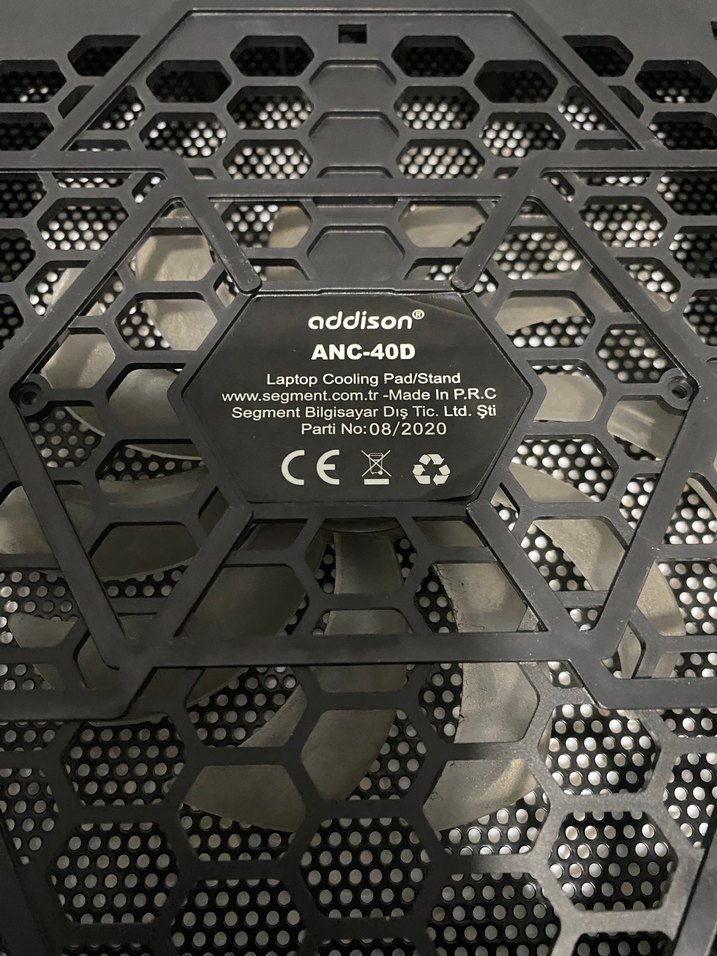Siyah Laptop Soğutucu Fan - Görsel 3