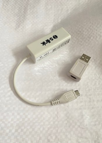 S-link SL-U64 Usb Micro 5pin to Lan 5cm Çevirici - Görsel 2