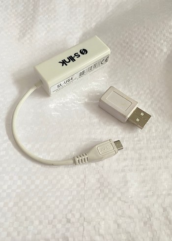 S-link SL-U64 Usb Micro 5pin to Lan 5cm Çevirici - Görsel 3